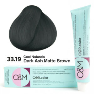 33.19 CØR.color Cool Naturals - Hideg természetes - Dark Ash Matte Brown hajfesték 100 ml
